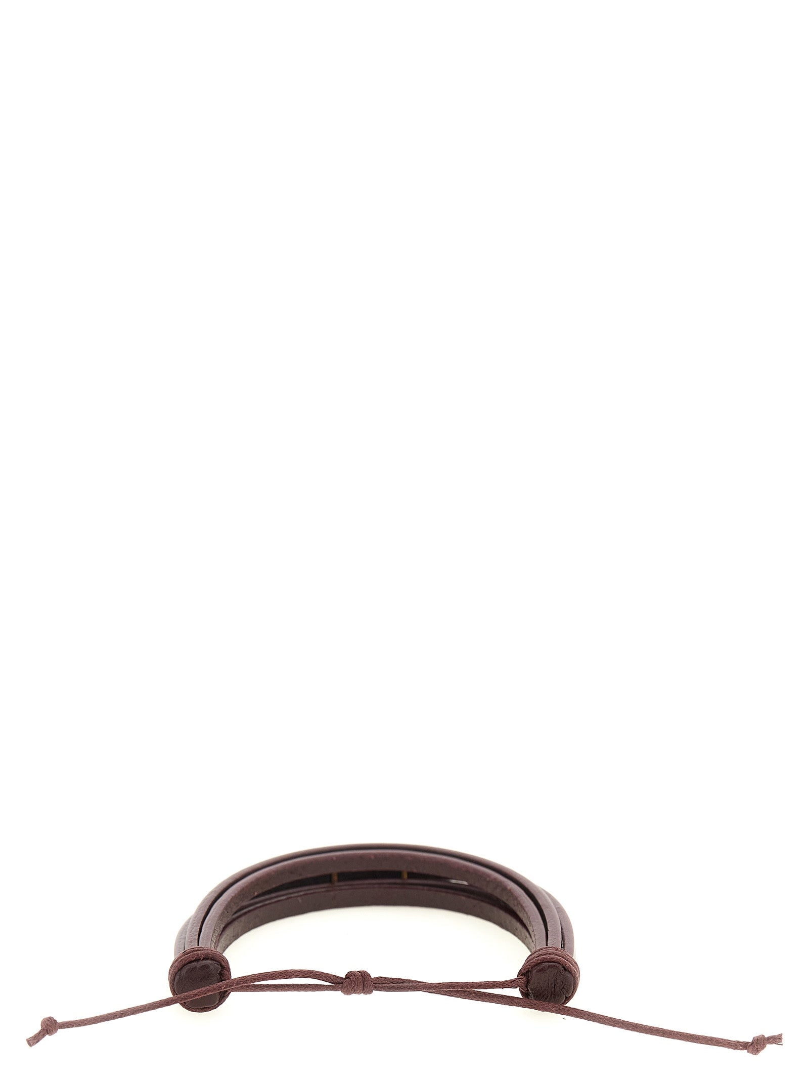 Saint Laurent Bordeaux Lamb Leather Bracelet Saint Laurent