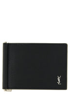 Saint Laurent Black Calfskin Money Clip Saint Laurent