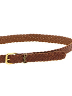 Saint Laurent Brown Calfskin Regular Belt Saint Laurent