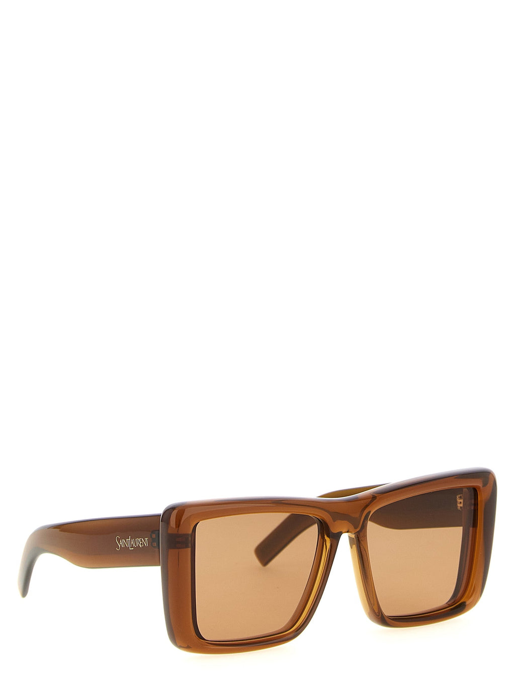 Saint Laurent Brown Acetate Sunglasses Saint Laurent