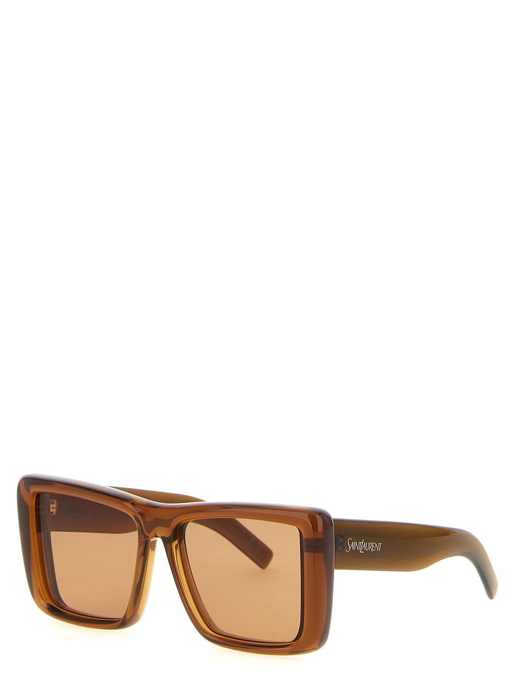 Saint Laurent Brown Acetate Sunglasses Saint Laurent