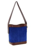 Versace Blue Calfskin Shoulder Bag Versace