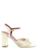Valentino Garavani White Goatskin Stiletto Heel Sandals Valentino Garavani