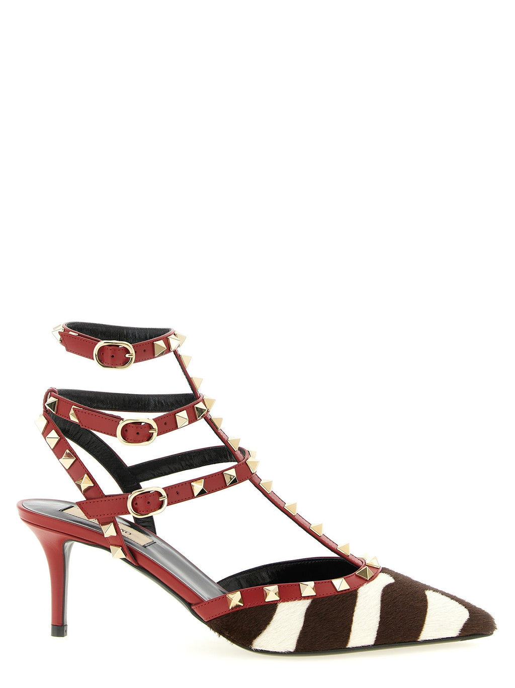Valentino Garavani Multicolor Calfskin Mid Heel Pumps Valentino Garavani