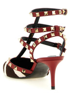 Valentino Garavani Multicolor Calfskin Mid Heel Pumps Valentino Garavani