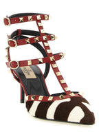 Valentino Garavani Multicolor Calfskin Mid Heel Pumps Valentino Garavani