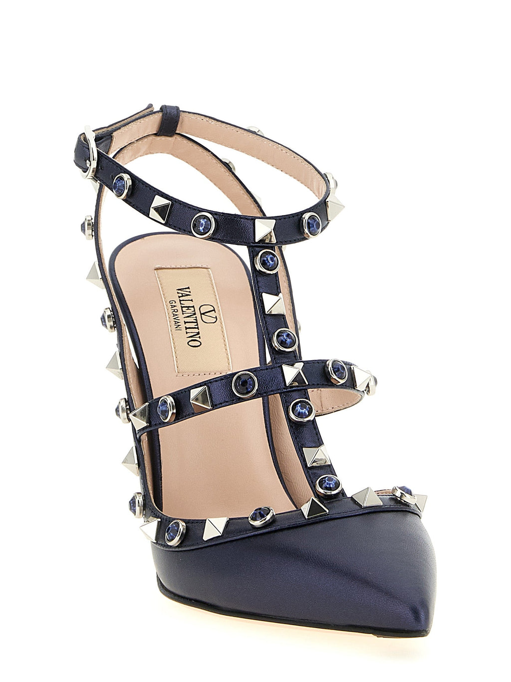 Valentino Garavani Blue Goatskin High Heel Pumps Valentino Garavani