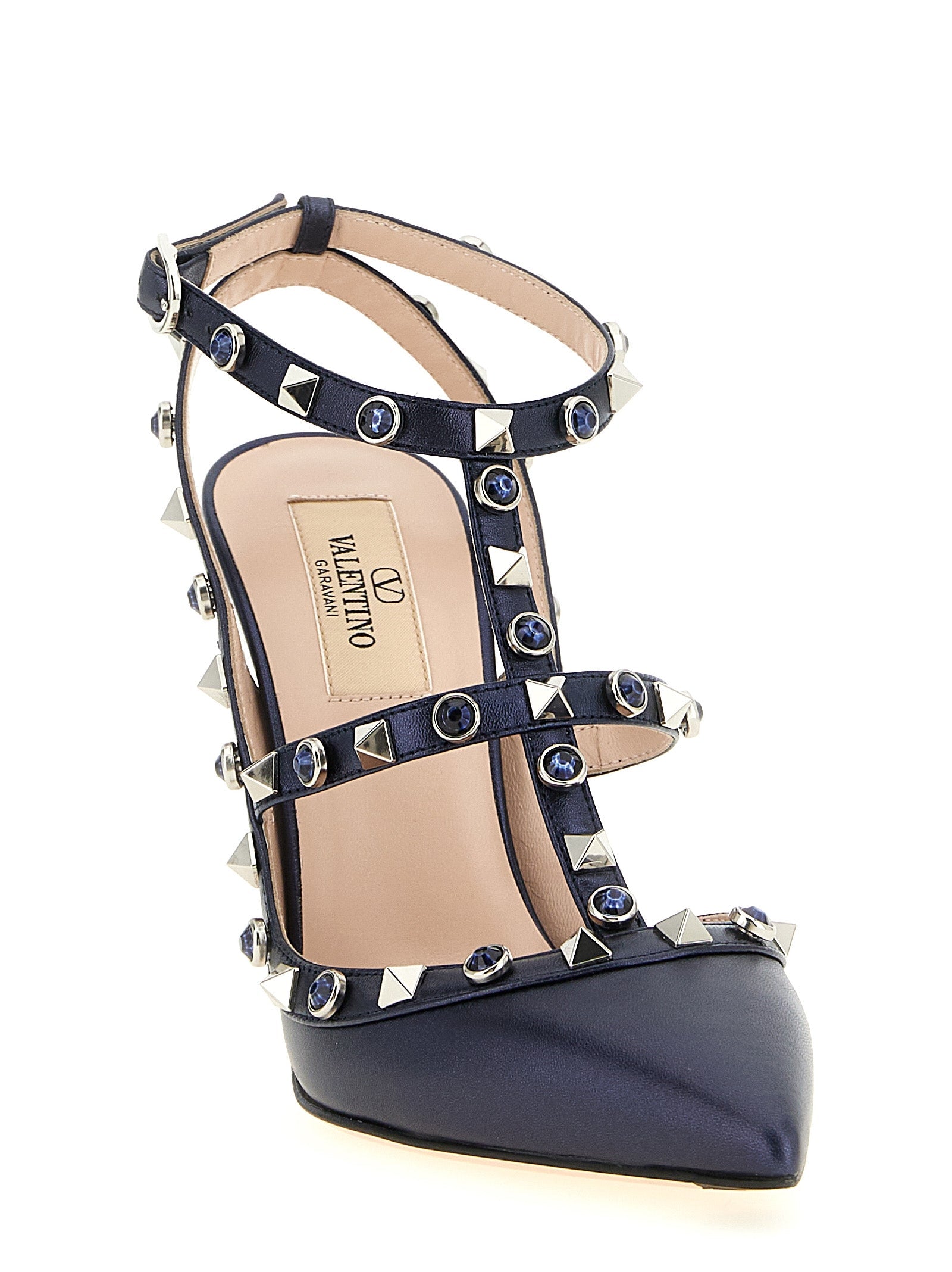 Valentino Garavani Blue Goatskin High Heel Pumps Valentino Garavani