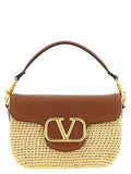Valentino Garavani Brown Viscose Shoulder Bag Valentino Garavani