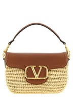Valentino Garavani Brown Viscose Shoulder Bag Valentino Garavani