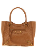 Balenciaga Brown Lamb Leather Tote Bag Balenciaga