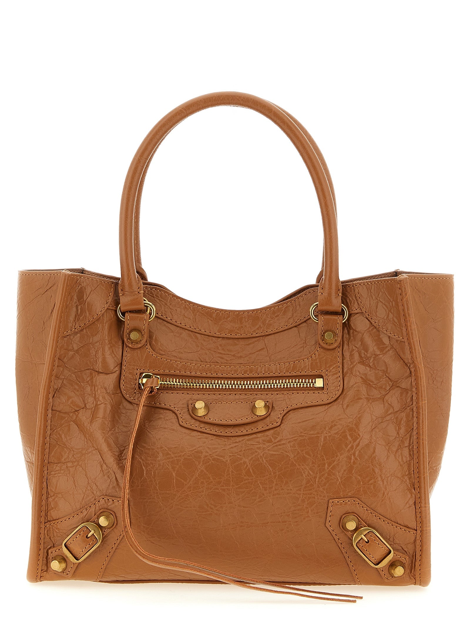 Balenciaga Brown Lamb Leather Tote Bag Balenciaga