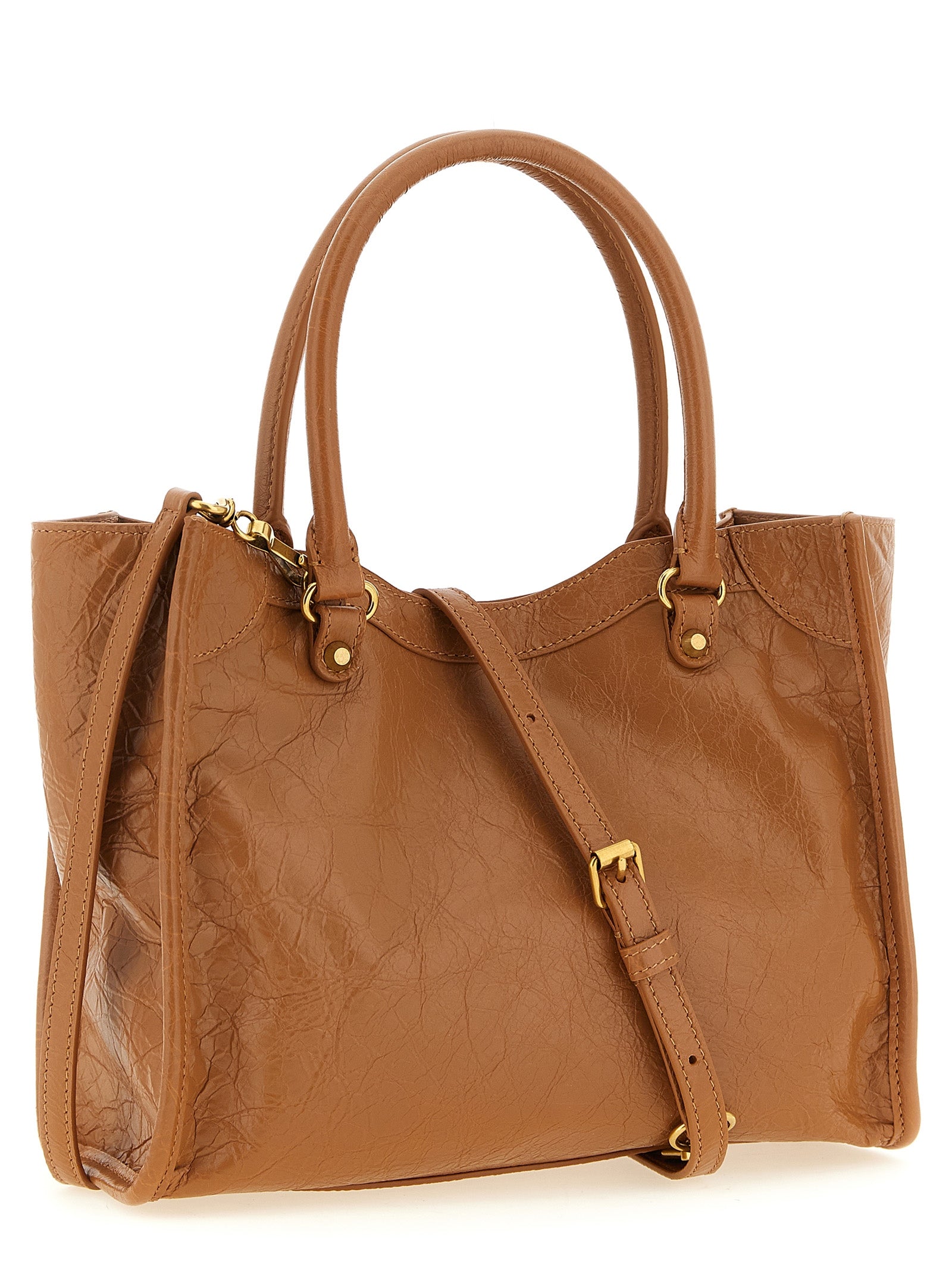 Balenciaga Brown Lamb Leather Tote Bag Balenciaga