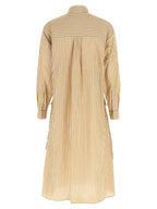 Polo Ralph Lauren Beige Cotton Midi Dress Polo Ralph Lauren