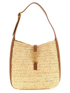 Saint Laurent Beige Raffia Shoulder Bag Saint Laurent