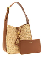 Saint Laurent Beige Raffia Shoulder Bag Saint Laurent