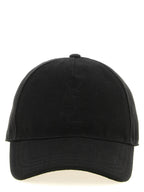 Saint Laurent Black Cotton Cap (Baseball Hat) Saint Laurent