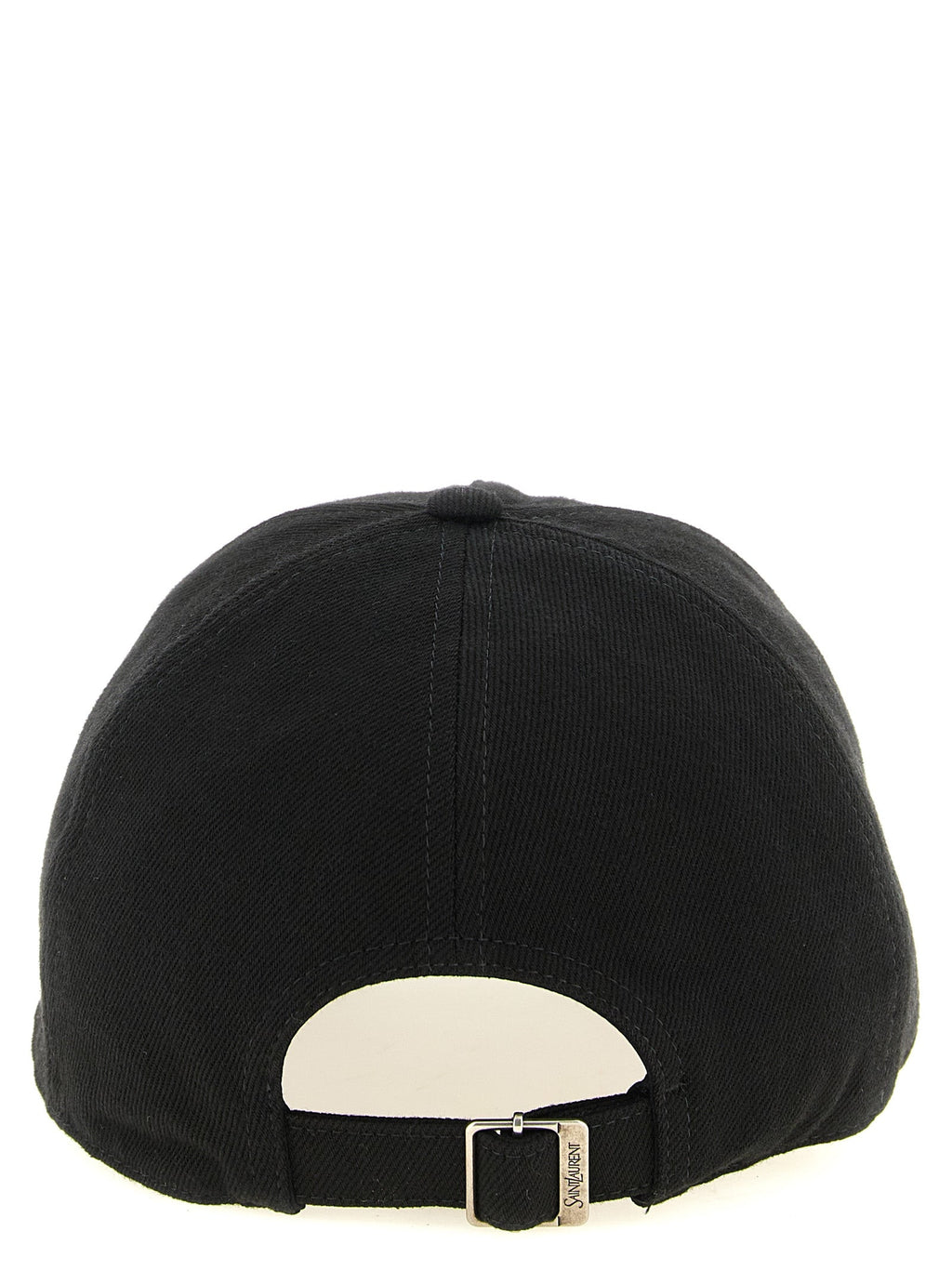 Saint Laurent Black Cotton Cap (Baseball Hat) Saint Laurent