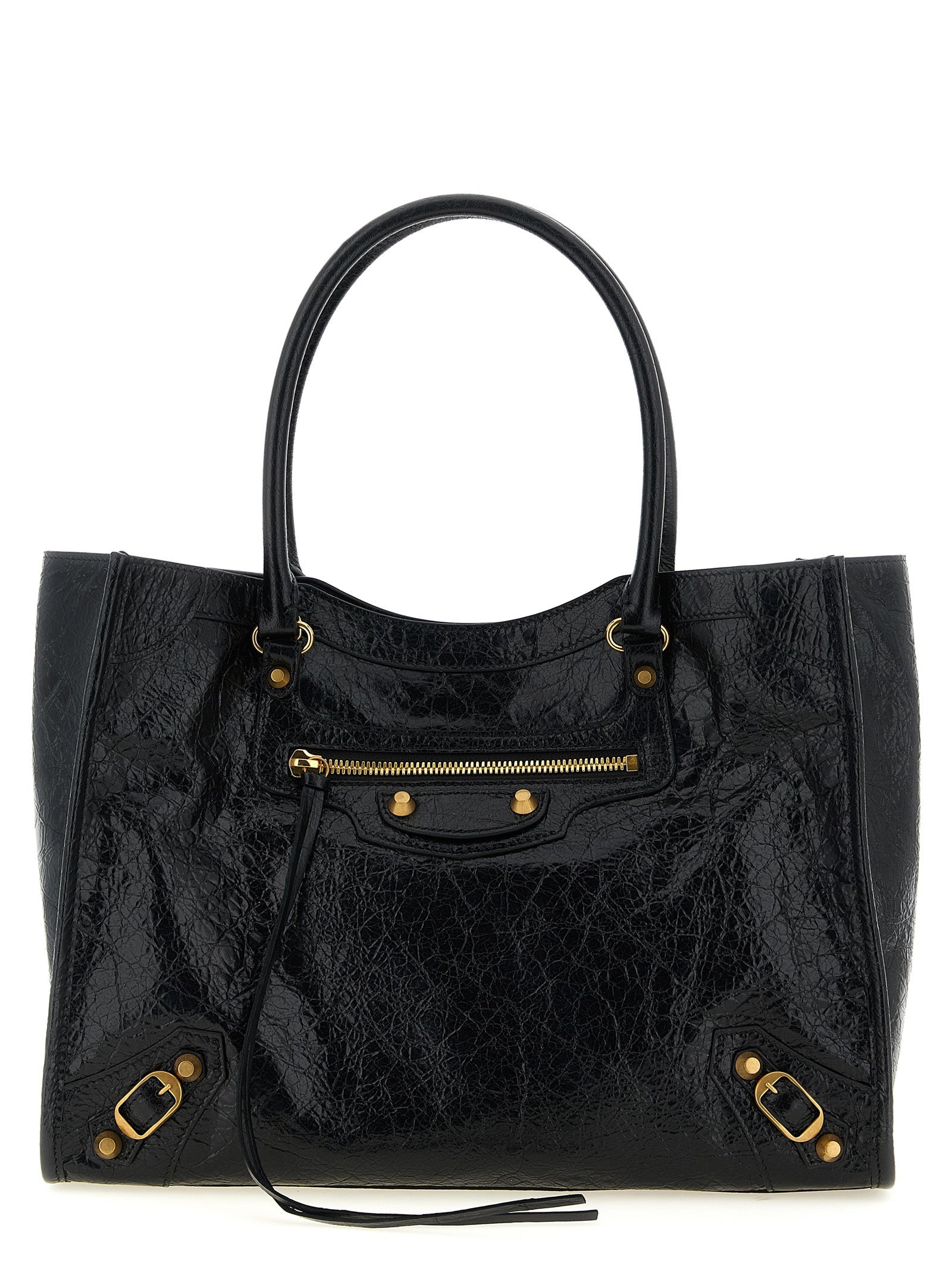 Balenciaga Black Lamb Leather Tote Bag Balenciaga