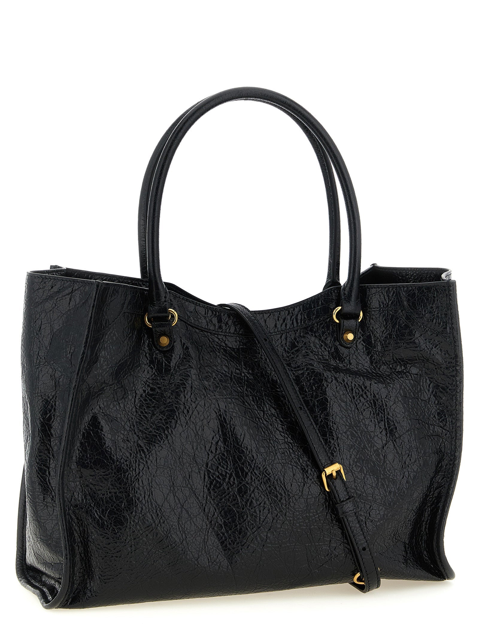 Balenciaga Black Lamb Leather Tote Bag Balenciaga
