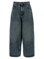 Balenciaga Blue Cotton Relaxed Fit Jeans Balenciaga