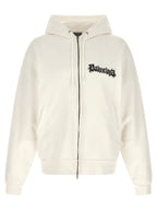 Balenciaga White Cotton Sweatshirt Balenciaga