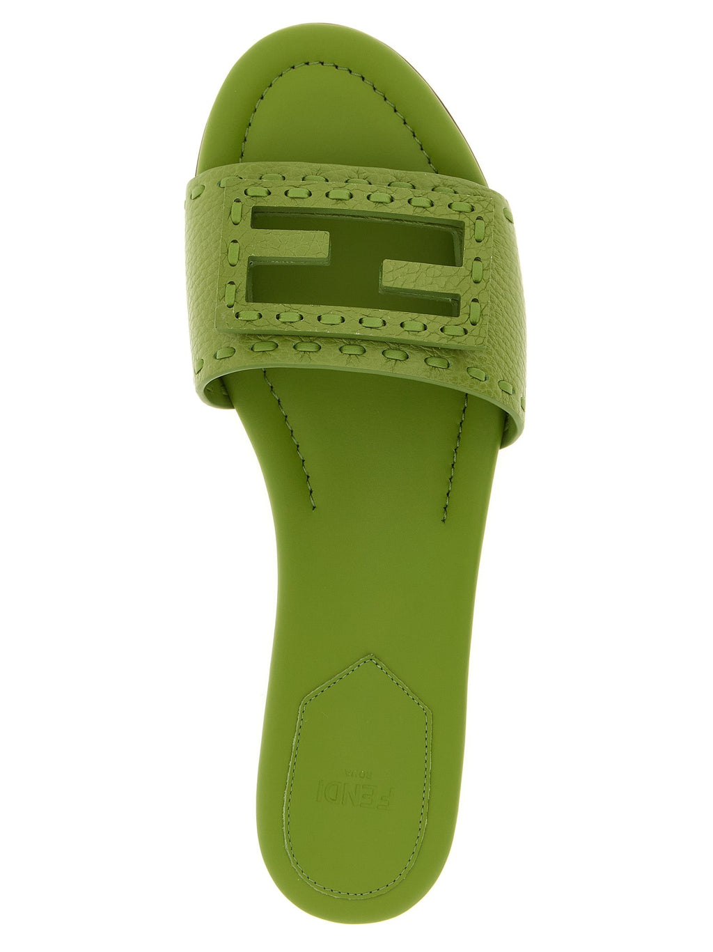 Fendi Bicolor Calfskin Slides Fendi