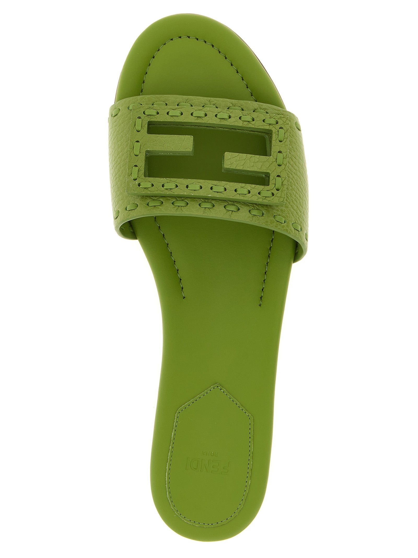 Fendi Bicolor Calfskin Slides Fendi