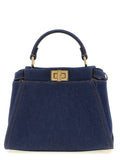 Fendi Blue Cotton Handbag Fendi