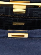 Fendi Blue Cotton Handbag Fendi