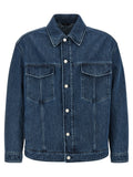 Fendi Blue Cotton Denim Jacket Fendi
