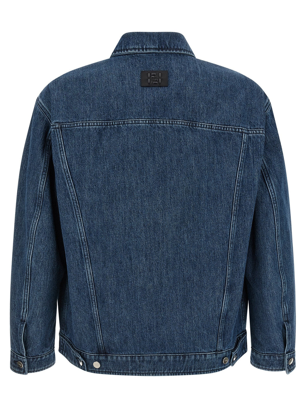Fendi Blue Cotton Denim Jacket Fendi