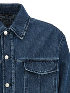 Fendi Blue Cotton Denim Jacket Fendi