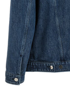 Fendi Blue Cotton Denim Jacket Fendi