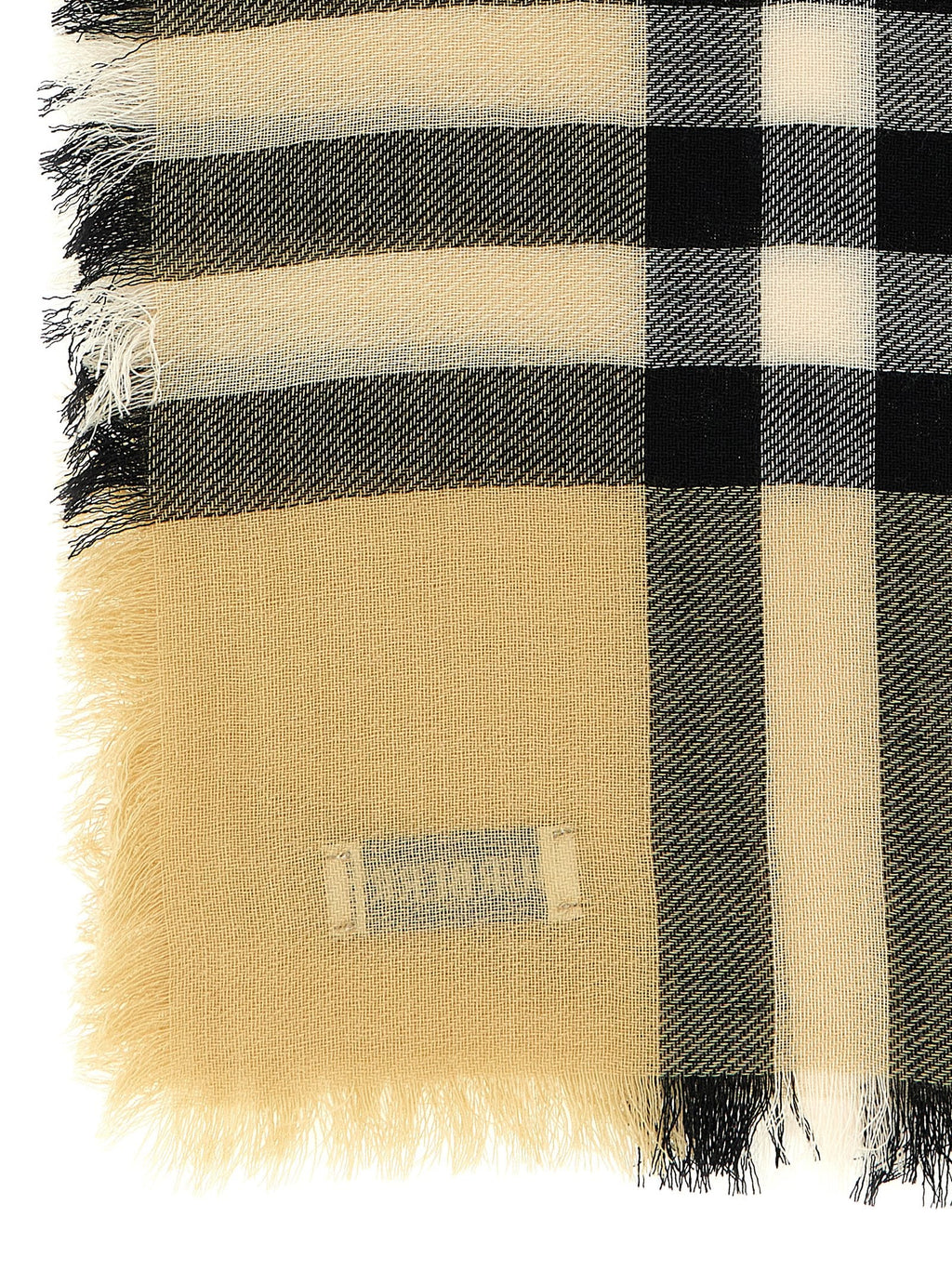 Burberry Beige Wool Scarf Burberry