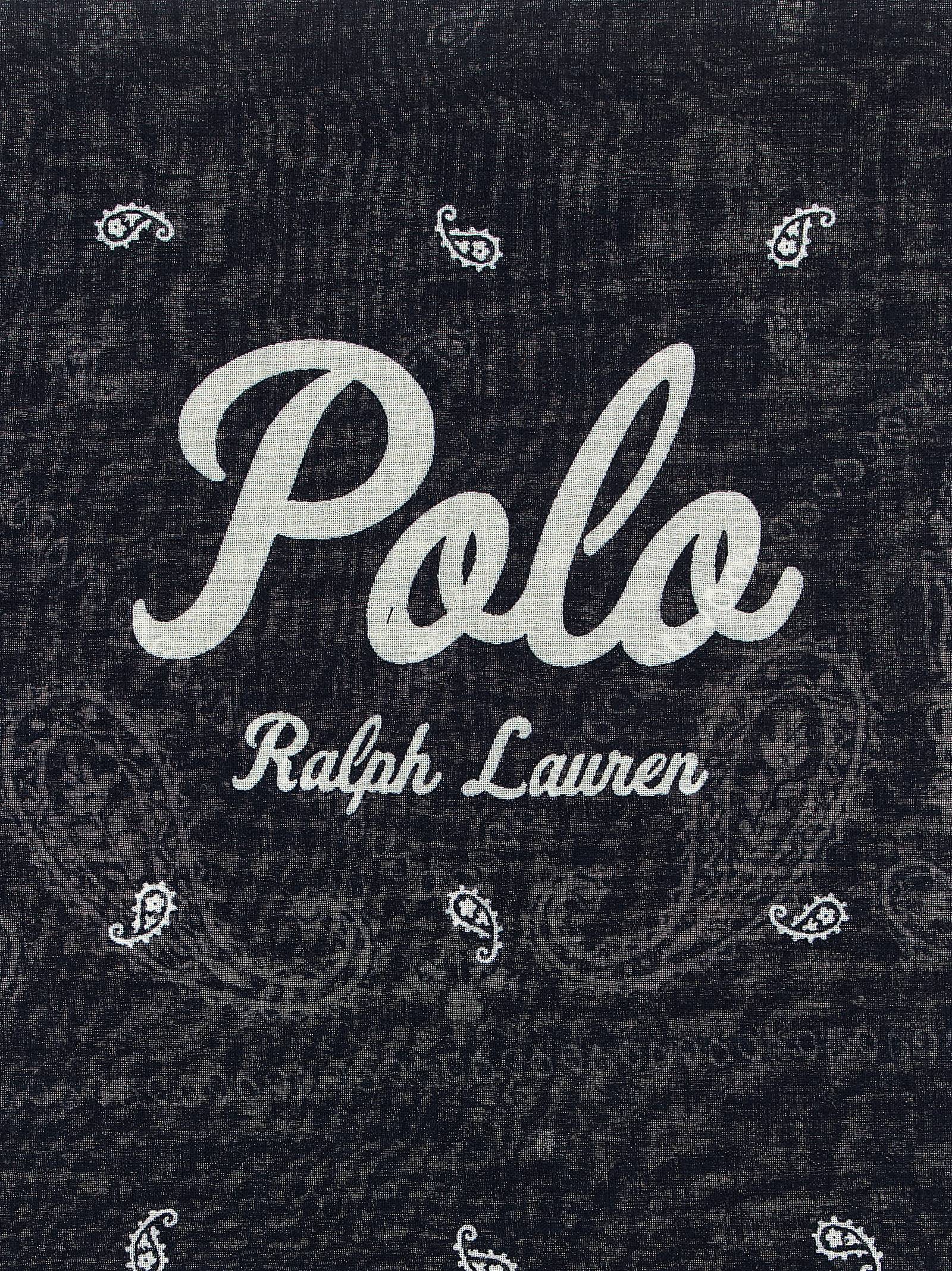 Polo Ralph Lauren Blue Cotton Foulard Polo Ralph Lauren