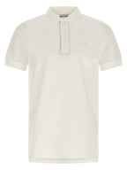 Burberry White Cotton Polo Shirt Burberry
