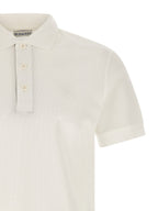 Burberry White Cotton Polo Shirt Burberry