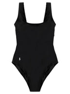 Polo Ralph Lauren Black Nylon One-Piece Swimsuit Polo Ralph Lauren