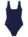 Polo Ralph Lauren Blue Nylon One-Piece Swimsuit Polo Ralph Lauren