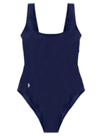 Polo Ralph Lauren Blue Nylon One-Piece Swimsuit Polo Ralph Lauren