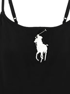 Polo Ralph Lauren Black Nylon One-Piece Swimsuit Polo Ralph Lauren