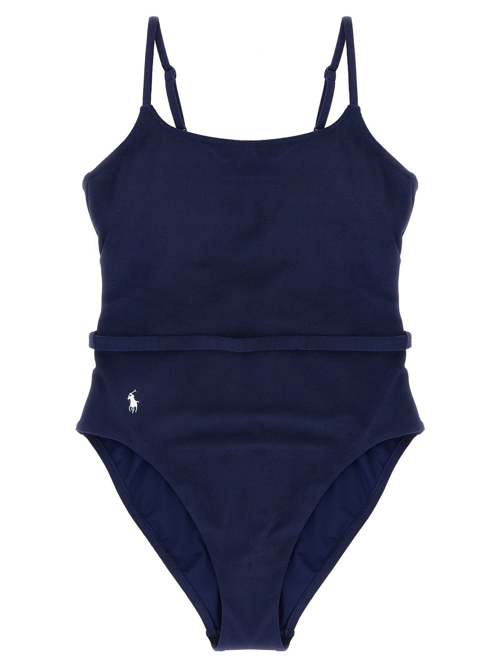 Polo Ralph Lauren Blue Polyester One-Piece Swimsuit Polo Ralph Lauren