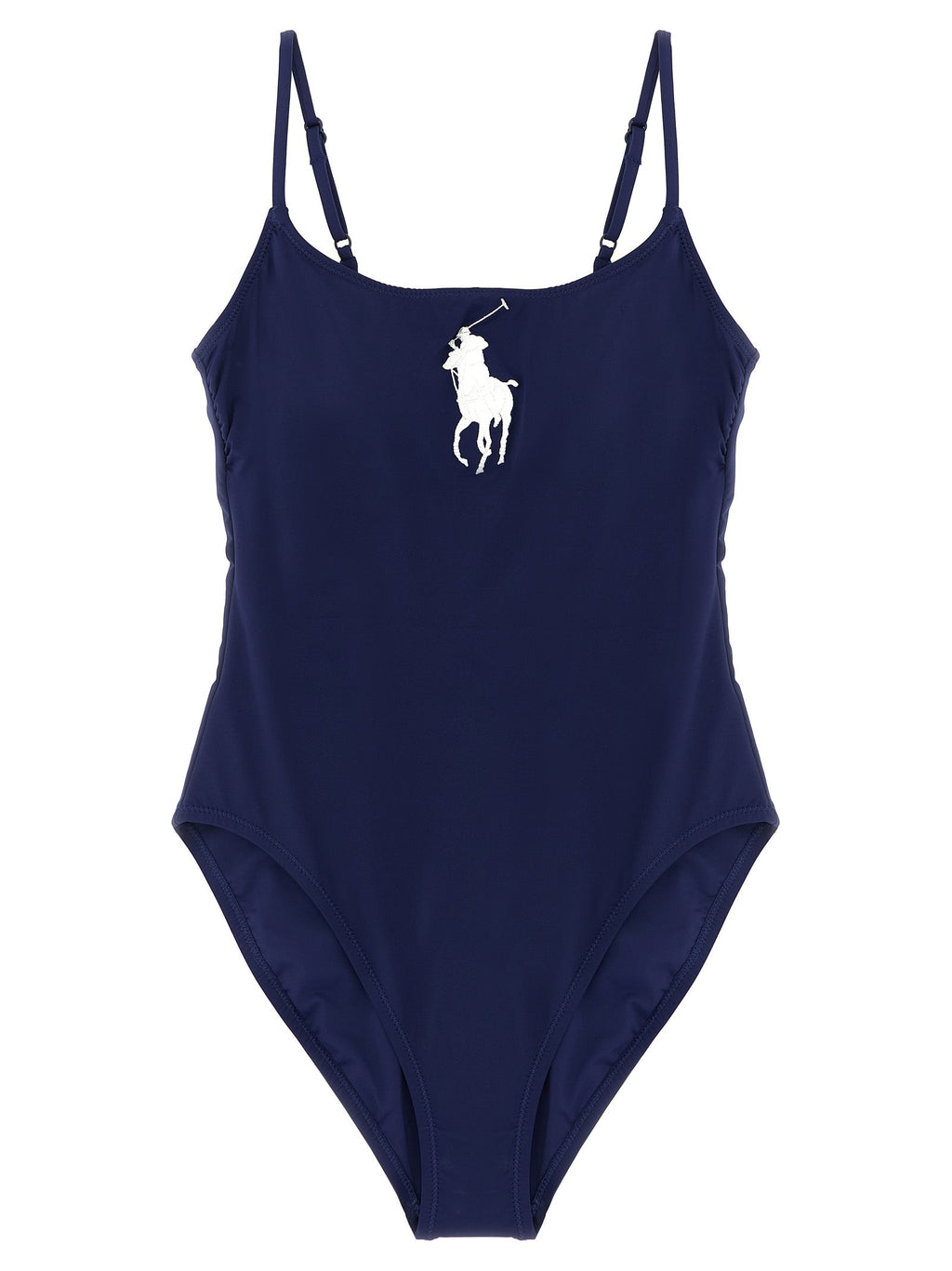 Polo Ralph Lauren Blue Nylon One-Piece Swimsuit Polo Ralph Lauren