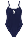 Polo Ralph Lauren Blue Nylon One-Piece Swimsuit Polo Ralph Lauren