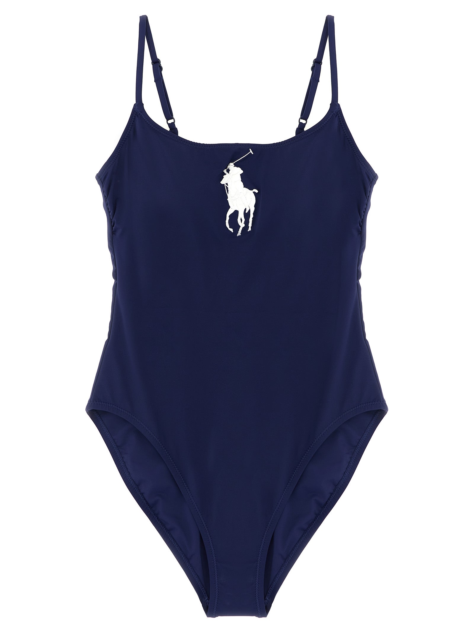 Polo Ralph Lauren Blue Nylon One-Piece Swimsuit Polo Ralph Lauren