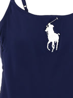 Polo Ralph Lauren Blue Nylon One-Piece Swimsuit Polo Ralph Lauren