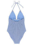 Polo Ralph Lauren Blue Nylon One-Piece Swimsuit Polo Ralph Lauren