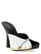 Versace Bicolor Calfskin High Heel Pumps Versace