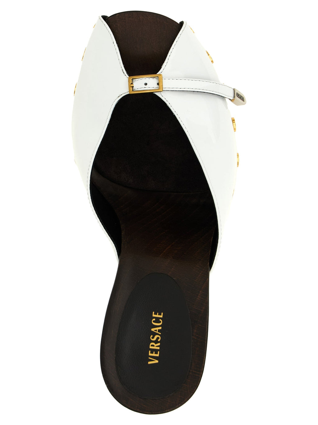Versace Bicolor Calfskin High Heel Pumps Versace